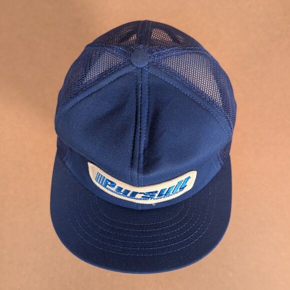 Vintage Pursuit Herbicide Agriculture Trucker Hat Blue Mesh Snapback Cap USA - Picture 6 of 7